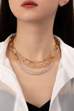 Rhinestone Multi Layered Necklace