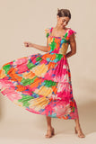Tropical Floral Maxi Dress