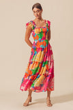 Tropical Floral Maxi Dress