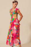 Tropical Floral Maxi Dress