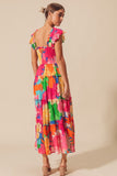 Tropical Floral Maxi Dress