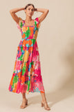 Tropical Floral Maxi Dress