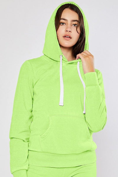 Neon Burnout Fleece Hoodie