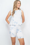 White/Blue Tie Dye Set