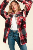 Holiday Plaid Sherpa Shacket