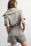 Rae Zip Front Modal Romper