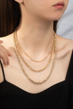 3 Layer Mixed Chain Necklace