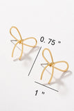 Wire Bow Tie Earrings