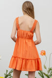 Clementine Ruffle Detail Dress