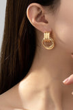 Hoop Door Knocker Earrings