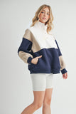 Glo Colorblock Fleece Pullover