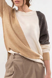 Neutral Colorblock Sweater