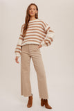 Striped Chenille Sweater