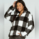 Buffalo Plaid Sherpa Pullover