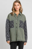 Mineral Washed Stars Shacket