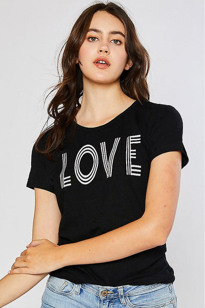 LOVE Embroidered Tee