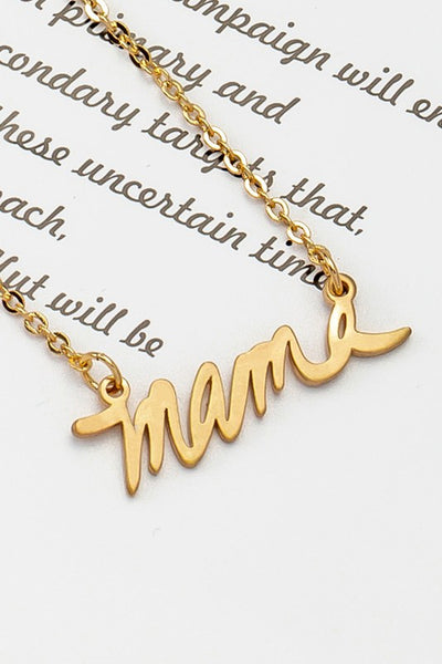 Gold Mama Necklace