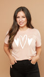 Trio of Hearts Graphic Tee