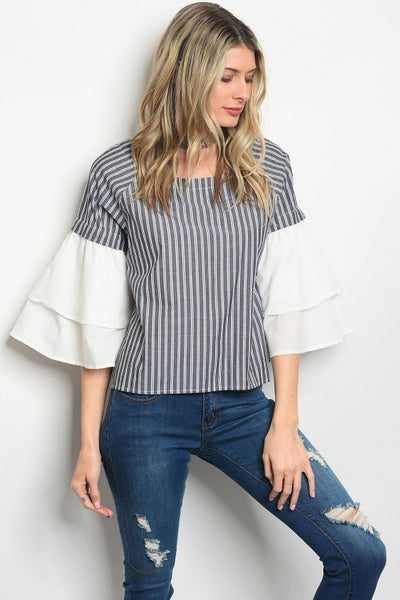 Dramatic Bell Sleeve Top