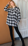 Black/White Plaid Flannel