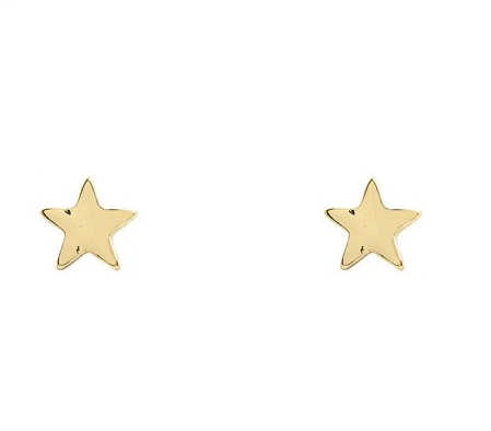 Gold Star Post Earrings