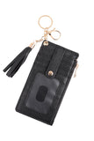 Black/Gold Tassel Keychain Wallet