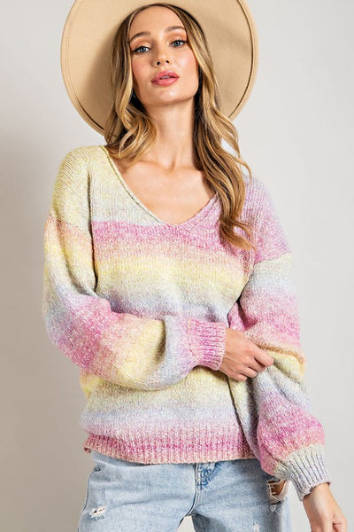 Rainbow Ombre Sweater